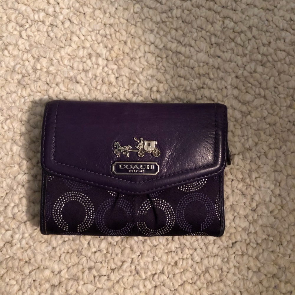 Purple Coach Wallet